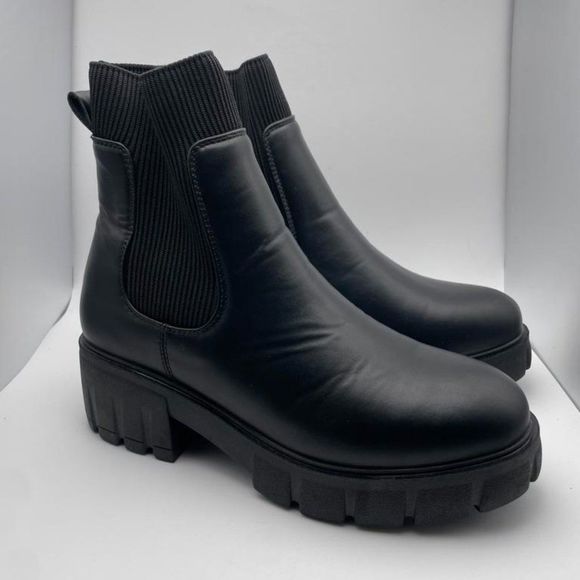 CUSHIONAIRE Women's STRETCH slip on Chelsea boot BLACK 7.5 - Picture 1 of 6